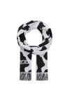 2005 Зимен шал Cowhide Scarf Бял - Mera.bg