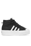 adidas Сникърси Nizza Platform Mid W FY2783 Черен - Mera.bg