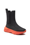 Calvin Klein Боти тип челси Chunky Runner Chelsea Boot YW0YW00808 Black/Coral Orange 0GX - Mera.bg