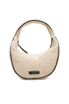 Calvin Klein Дамска чанта Pinched Raffia Medium Shoulder B LV04F3079G Бежов - Mera.bg