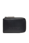 Calvin Klein Портфейл Embossed Logo Zip Cardholder K60K613157 Черен - Mera.bg