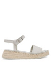 Calvin Klein Еспадрили Wedge Rope Sandal Lth HW0HW02546 Бял - Mera.bg
