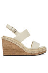 Calvin Klein Еспадрили Wedge Sandal 70 - Jacq HW0HW02386 Бял - Mera.bg