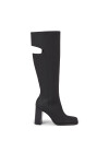 Calvin Klein Jeans Ботуши Long Heel Zip Boot Cut Out Edgy YW0YW01253 Черен - Mera.bg