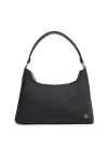 Calvin Klein Jeans Дамска чанта Satin Nylon Small Shoulder Bag LV04K3219G Черен - Mera.bg