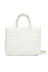 Calvin Klein Jeans Дамска чанта Sculpted Mini Ew Tote LV04K3111G Бял - Mera.bg