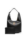 Calvin Klein Jeans Дамска чанта Stone Lock Slouchy Large Shoulde LV04K3149G Черен - Mera.bg