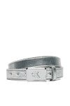 Calvin Klein Jeans Детски колан Metallic Buckle Belt IU0IU00666 Сребрист - Mera.bg