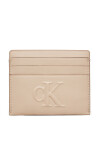 Calvin Klein Jeans Калъф за кредитни карти Sculpted Cardcase K60K612747 Бежов - Mera.bg