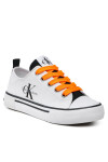 Calvin Klein Jeans Кецове Low Cut Lace-Up V3X9-80567-089 M White/Black X002 - Mera.bg
