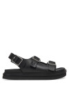 Calvin Klein Jeans Сандали Flat Molded Sandal Buckle YW0YW01785 Черен - Mera.bg