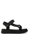 Calvin Klein Jeans Сандали Sandal Velcro Webbing In Mtl YW0YW01480 Черен - Mera.bg
