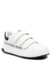 Calvin Klein Jeans Сникърси Low Cut Lace-Up Sneaker V3X9-80335-1355 S White/Black X002 - Mera.bg