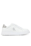 Calvin Klein Jeans Сникърси Low Cut Lace-Up Sneaker V3A9-82013-1355 M Бял - Mera.bg