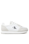 Calvin Klein Jeans Сникърси Retro Runner Sock Lace Up Ny-Su YM0YM01326 Бял - Mera.bg