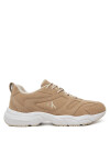 Calvin Klein Jeans Сникърси Retro Tennis Low Mg Mix Media YM0YM01171 Бежов - Mera.bg