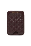 Calvin Klein Калъф за кредитни карти Aop Leather Magnetic Card Case LV04F1100G Бордо - Mera.bg