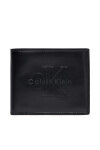 Calvin Klein Портфейл Bold Billfold W/Coin LV04D1156G Черен - Mera.bg