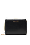 Calvin Klein Портфейл Ck Medium Flap Zip Around LV04F1075G Черен - Mera.bg