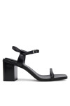 Calvin Klein Сандали Block Heel Sandal 75 Lth HW0HW02650 Черен - Mera.bg