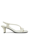 Calvin Klein Сандали Heel Sandal 50 Squared Lth HW0HW02534 Бял - Mera.bg
