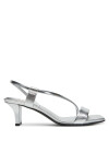Calvin Klein Сандали Heel Sandal 50 Squared Metallic HW0HW02560 Сребрист - Mera.bg