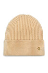 Calvin Klein Шапка Ck Metal Wool Beanie LV04D8032G Бежов - Mera.bg