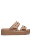 Crocs Чехли Brooklyn Low Wedge Sandal W 207431 Бежов - Mera.bg