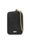 DKNY Калъф за кредитни карти Sidney Za Card Pouch R23Z1U37 Blk/Gold - Mera.bg