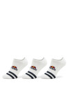 Ellesse Комплект 3 чифта къси чорапи мъжки Melna SAAC0876 Бял - Mera.bg