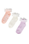 JENNY Къси чорапи 7KB-004-SS25 (3-pack) Розов - Mera.bg