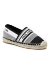 KARL LAGERFELD Еспадрили KL80175 White Knit Textile W/Black - Mera.bg