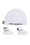 Karl Lagerfeld Kids Комплект шапка и чорапи Z30180 Бял - Mera.bg