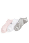LAUREN RALPH LAUREN Комплект 3 чифта къси чорапи дамски 454846731002 Цветен - Mera.bg