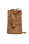 Manebi Дамска чанта Handcrafted Raffia Beach Bucket Weaving V 2.2 AO Кафяв - Mera.bg