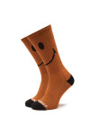 Market Дълги чорапи unisex Smiley 360001158 Кафяв - Mera.bg