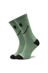 Market Дълги чорапи unisex Smiley 360001158 Зелен - Mera.bg