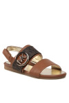 MICHAEL KORS KIDS Сандали Sydney Kenzie MK100632 Brown/Luggage - Mera.bg