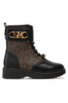MICHAEL Michael Kors Ботуши Haskell Empire Monogram MK101097 Черен - Mera.bg