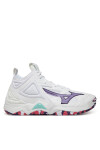 Mizuno Обувки за зала Wave Momentum 3 Mid V1GC2317 Бял - Mera.bg