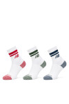 New Balance Дълги чорапи Active Lifestyle Striped Crew LAS35210AS1 Бял - Mera.bg