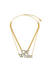 Off-White Колие OWOB097S23MET0028445 Златист - Mera.bg