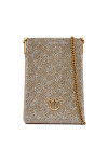 PINKO Чантичка за телефон Phone Case Monogram Full Strass AI 25-26 PCPL 105358 A20D Златист - Mera.bg