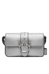 PINKO Дамска чанта Love One Mini Slouchy Fl AI 25-26 PLTT 104340 A2JT Сребрист - Mera.bg