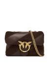PINKO Дамска чанта Love Puff Mini Cl AI 25-26 PLTT 100039 A2JY Кафяв - Mera.bg