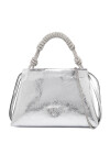 PINKO Дамска чанта Mini Clutch+Manico SP Al 25-26 PLTT 105908 A2WD Сребрист - Mera.bg