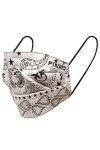 Pinko Текстилна маска Zoologia Mask Popeline St.Bandana 20211 PRR 1N20D9 Y7RF Bianco/Nero ZZ1 - Mera.bg