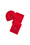 Polo Ralph Lauren Комплект шал и шапка 313951763001 Червен - Mera.bg