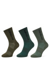 Quiksilver Дълги чорапи AS__100W_SS25 (3-PACK) Каки - Mera.bg