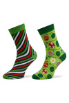 Rainbow Socks Комплект 2 чифта дълги чорапи дамски Xmas Balls Цветен - Mera.bg